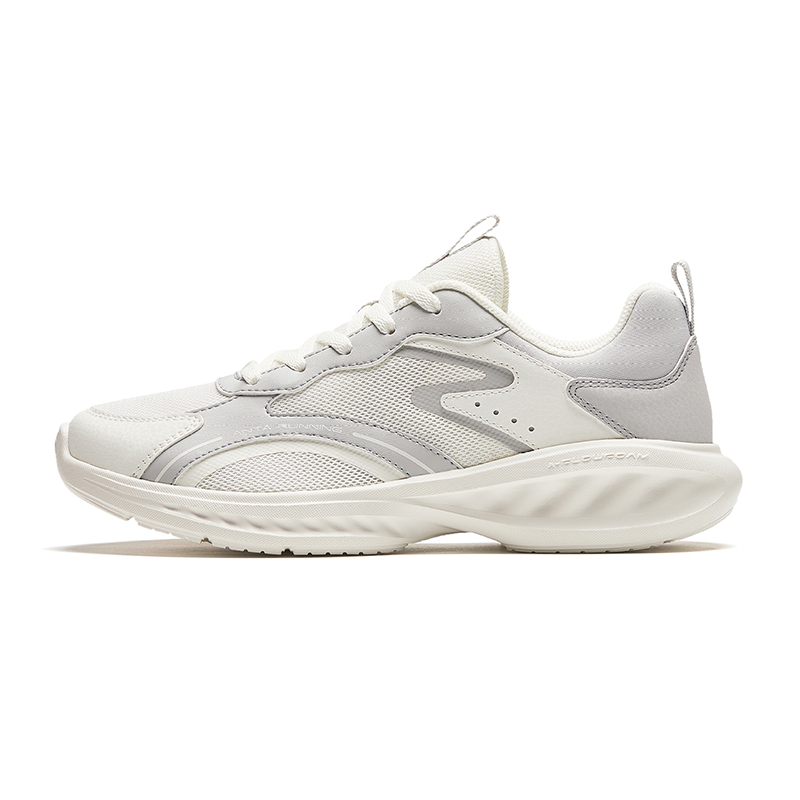 Anta Cushioning, Wear Resistant Low Top Running Shoes Women's Gray White