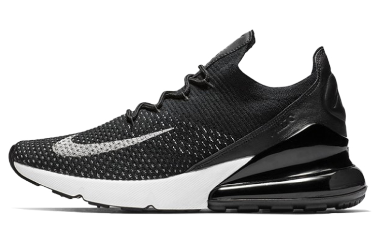 Nike Air Max 270 Flyknit Black White Women's