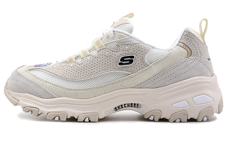 Skechers D'Lites Low Top Running Shoes White Women's