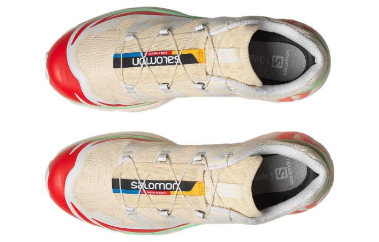 SALOMON XT 6 'Shortbread Poppy Red Green Ash'