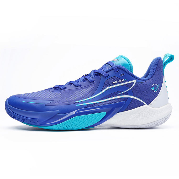 361° Blitz 2 Abrasion Resistant Breathable Mid top Carbon Critical Technology Basketball Shoes Men's Game Blue