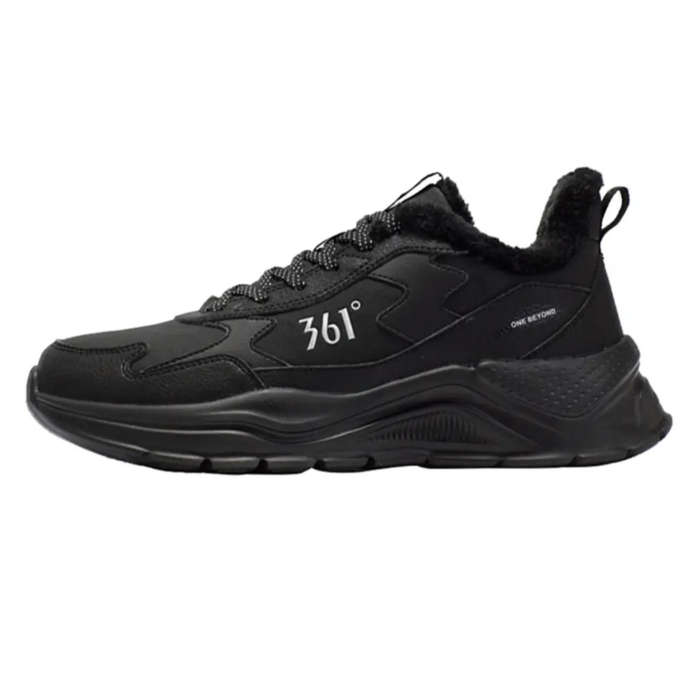 361° Abrasion Resistant Waterproof Lightweight Low top Casual Running Shoes Men's Obsidian Black