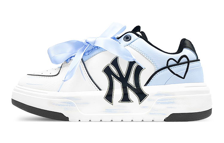 MLB Chunky Liner Low-Top Skateboard Shoes Unisex White Blue