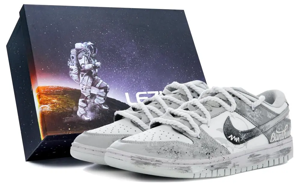 Nike Dunk Low top Skateboard Shoes Unisex Black Gray