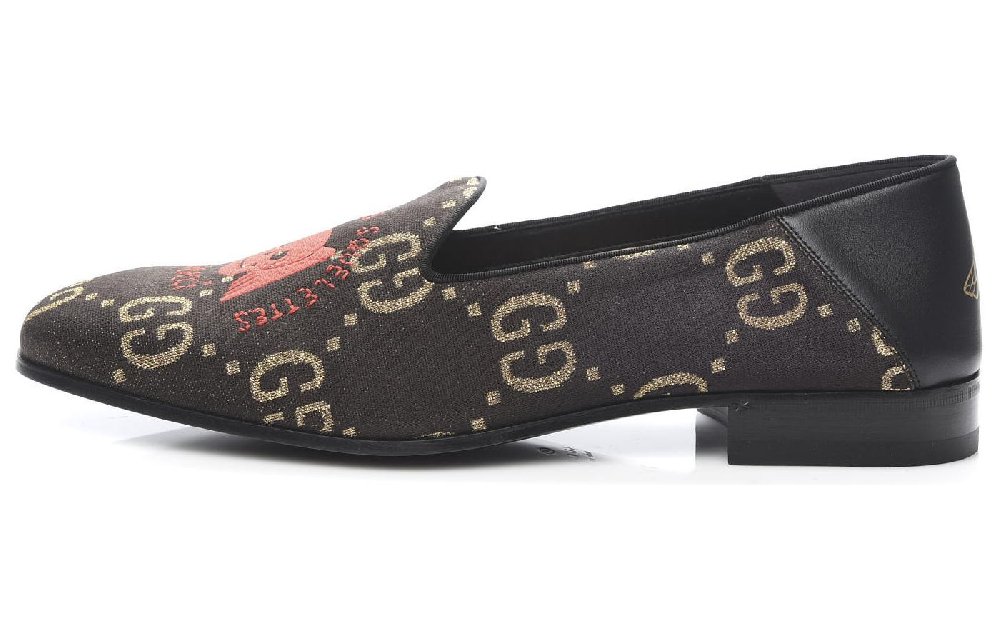 GUCCI GG Casual Single Shoes Men's Brown