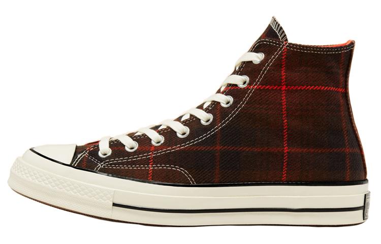 Converse Chuck Taylor All Star 70 Hi Black Orange Plaid