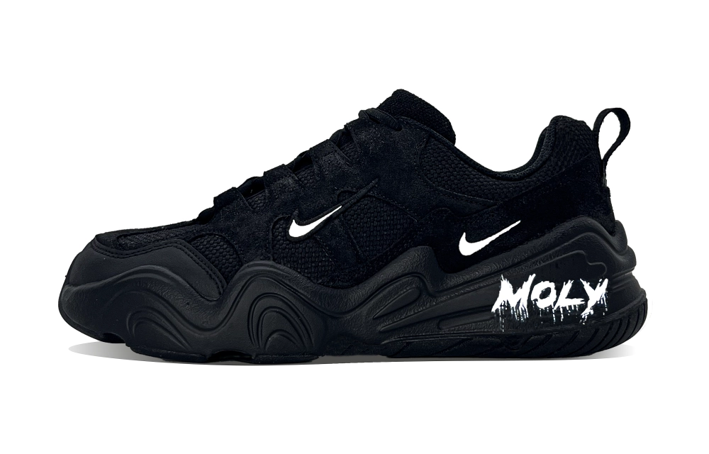Nike Tech Hera Night Kiss Wear resistant And Lightweight Low Top Casual Shoes Unisex Black White