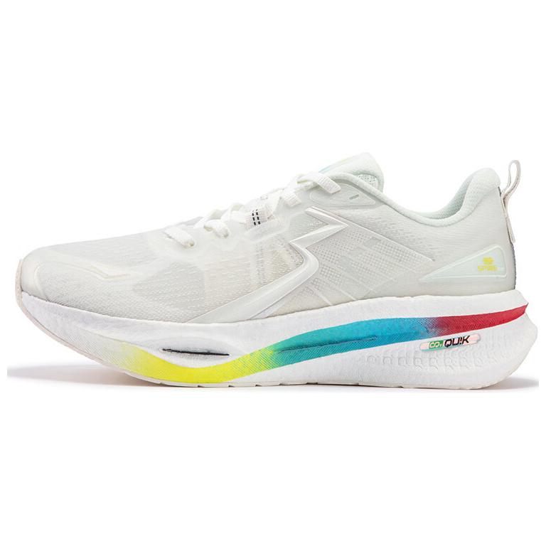 361° Float Anti-Slip Wear-Resistant Low-Top Casual Running Shoes Men's Feather White Treasure Vase Blue