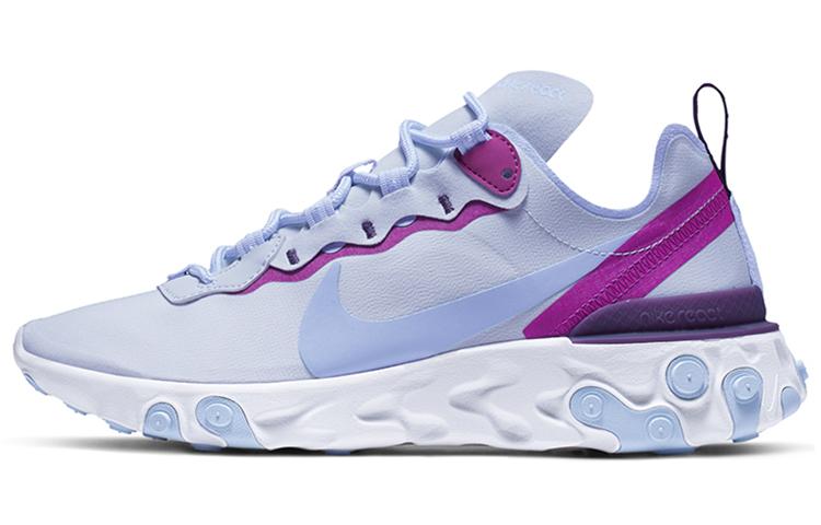 Nike React Element 55 Football Grey Psychic Blue Women's
