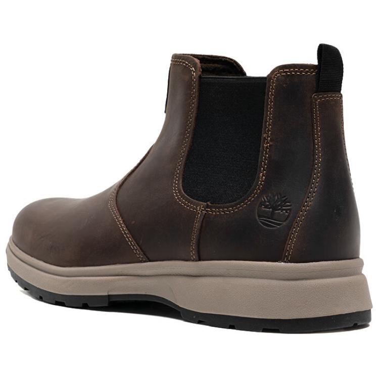 Timberland Short Chelsea Boots Men's Dark Brown