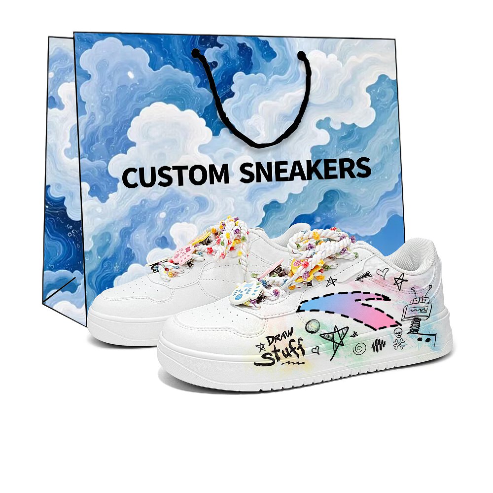Anta Relaxed Lightweight And Breathable Low Top Skateboard Shoes Unisex White Iridescent