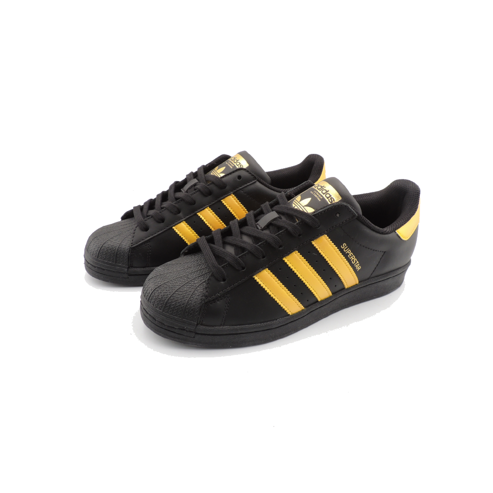Adidas Originals SUPERSTAR Golden Jade Abundance Anti-Slip Wear-Resistant Low-Top Skateboard Shoes Unisex Black Yellow
