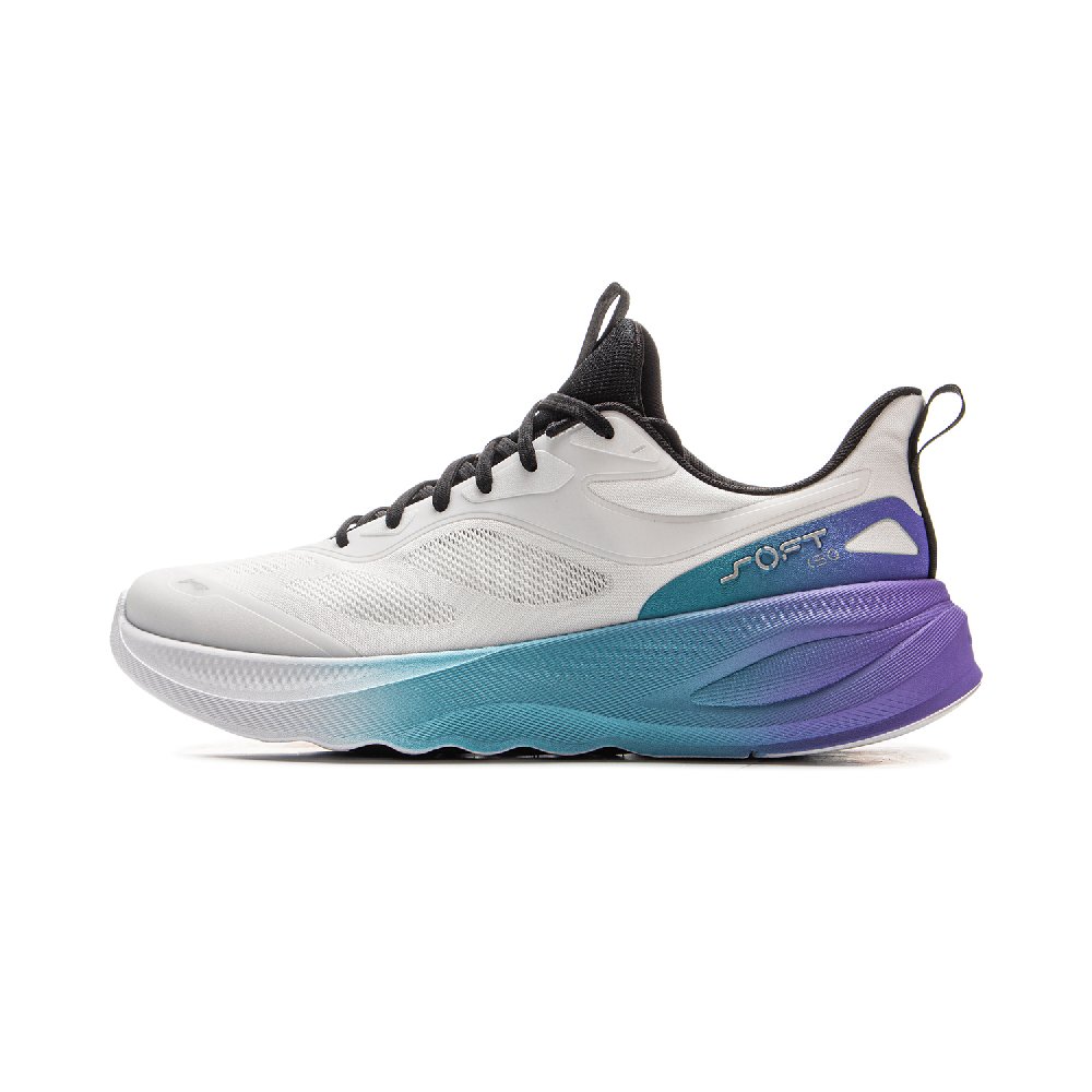 LiNing Soft Go 2 V4 Cushioning, Wear Resistant Low Top Casual Shoes Men's Standard White
