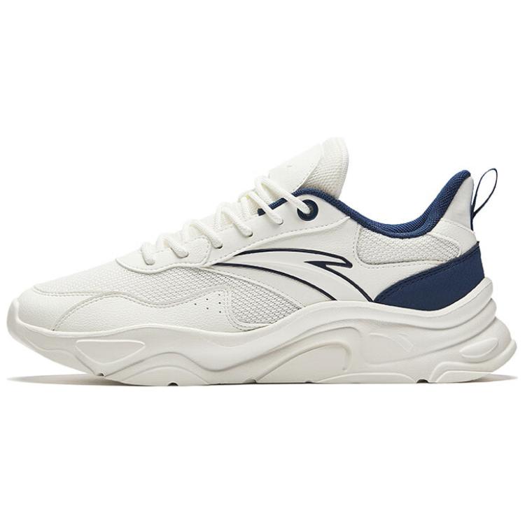 Anta Little Millennium Cushioning Wear-Resistant Low-Top Chunky Sneakers Men's White Blue