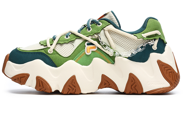 FILA FUSION Fashion Daddy Shoes 'Green White' Women's