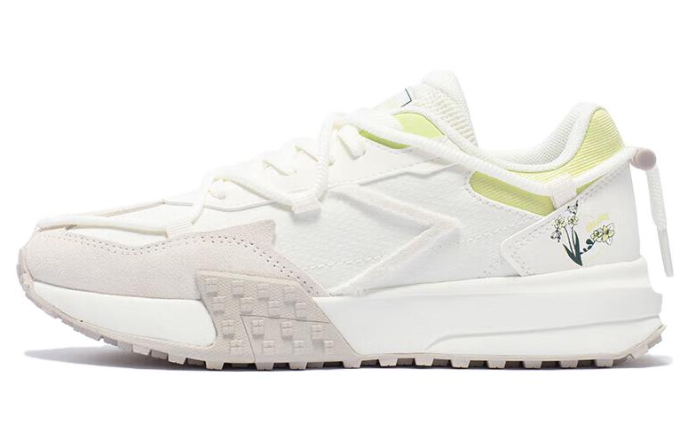 361° Anti-Slip And Wear-Resistant Breathable Low-Top Casual Shoes Women's White Green