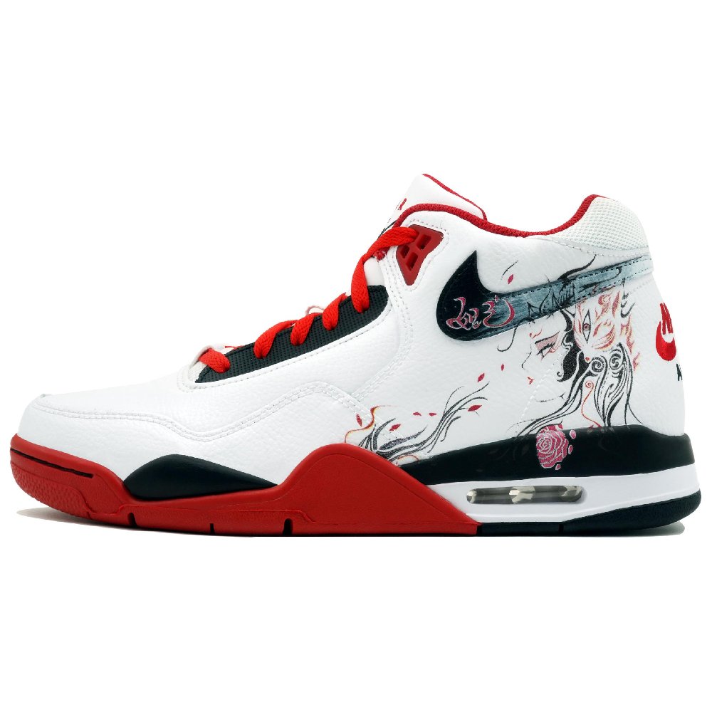 Nike Flight Legacy Da Ji The Enchantress High-Top Vintage Basketball Shoes Unisex Red Black White