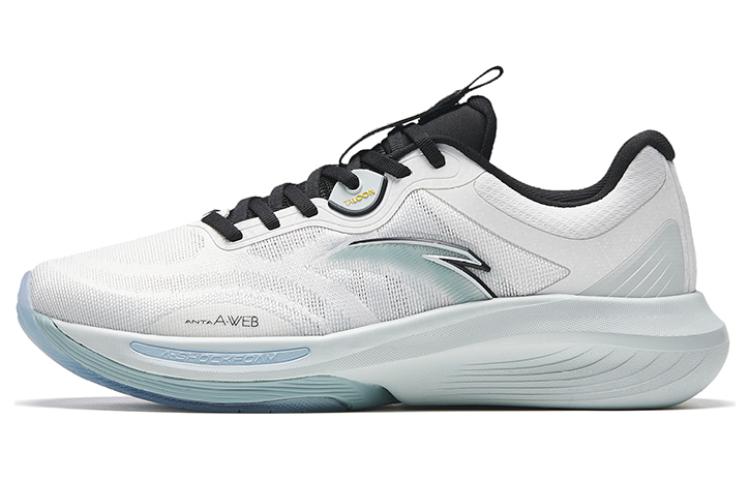 Anta Variety Training Collection Ling Curved Anti Slip Wear Resistant Low Top Training Shoes Men's White Black Cyan
