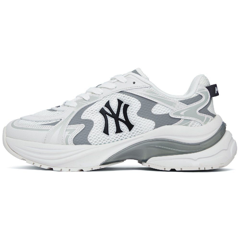 MLB New York Yankees Breathable Low Top Running Shoes Unisex Avant Garde White