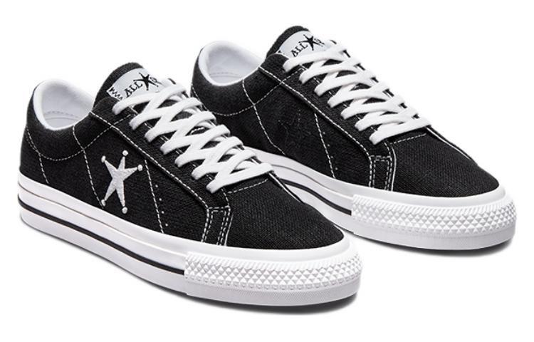 Converse X Stüssy One Star Ox Low 'Black/White' Sneakers купить в интернет-магазине Yoocart с быстрой доставкой по России.