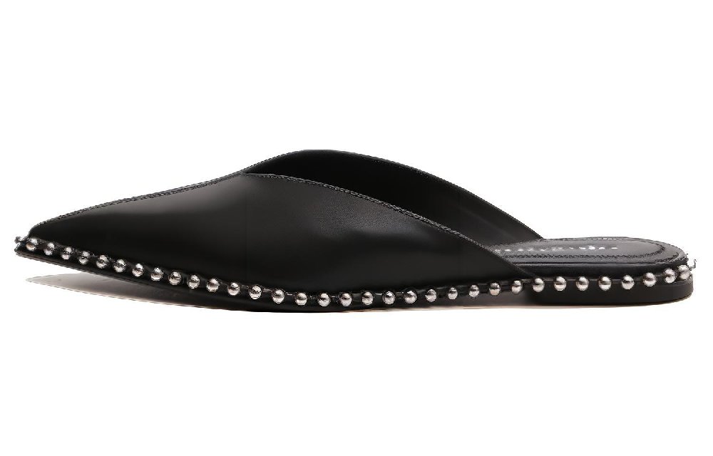 Alexander Wang Mira Wrap-toe Slippers Women's Black