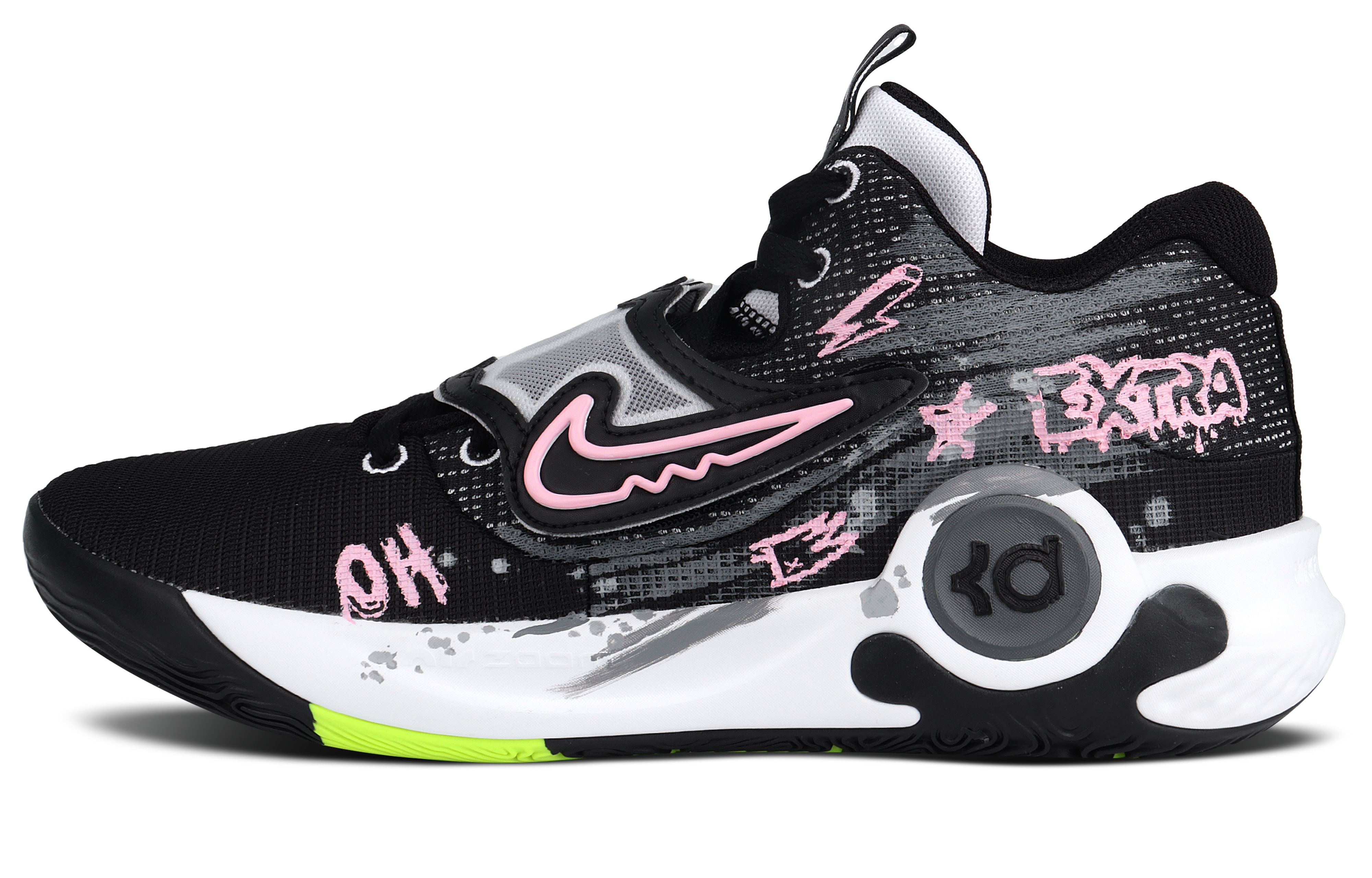 Nike KD Trey 5 X Cushioning And Abrasion Resistant Coverage Low top Basketball Shoes Men's Black Rose Fuchsia