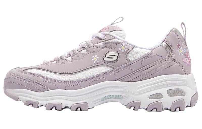 Skechers D'LITES 1.0 Low Top Chunky Sneakers Women's Lavender