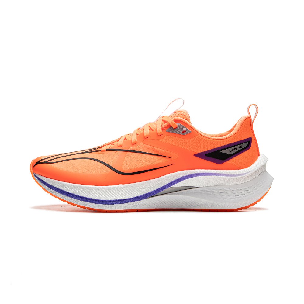 LiNing Red Hare 7 Pro Shock Absorbers Slip Resistant Low top Marathon Running Shoes Men's Orange