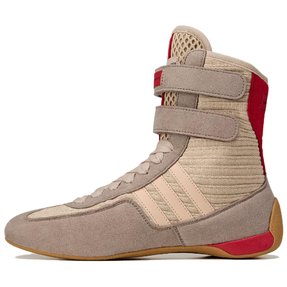 Adidas Abrasion Resistant High Top Casual Shoes Women's Pink Brown