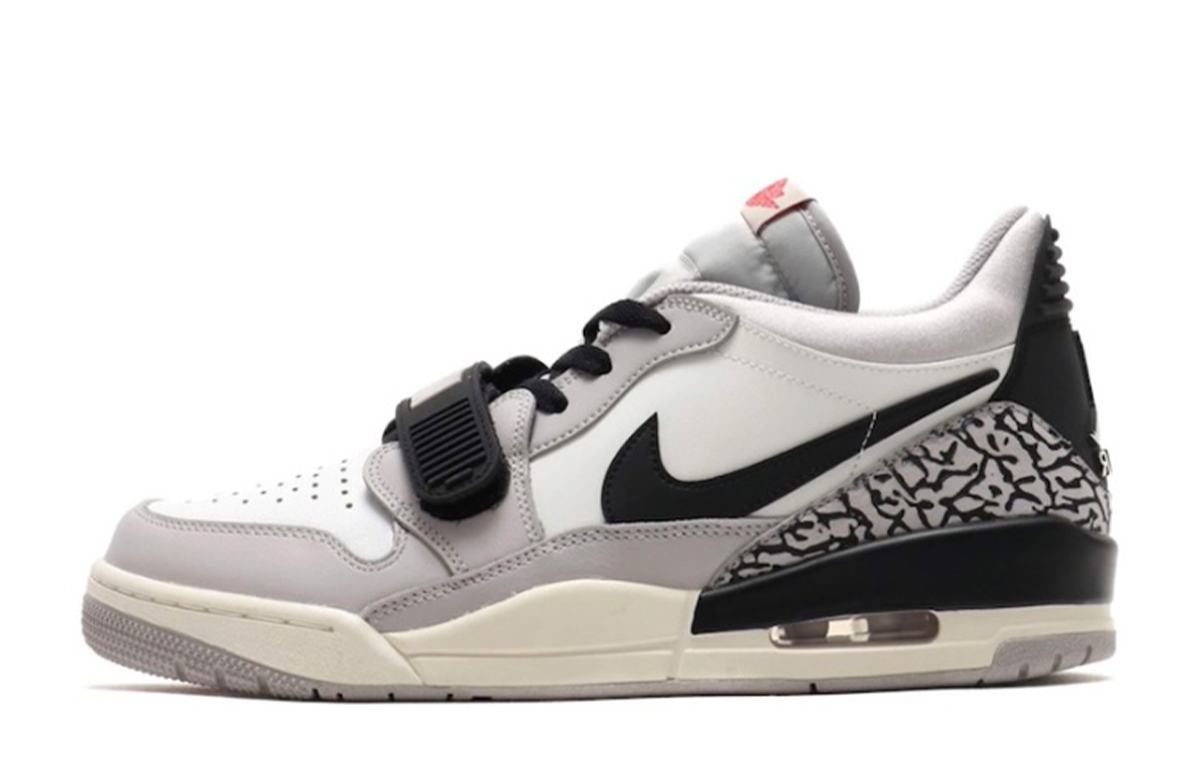 Jordan Legacy 312 Moisture Wicking Coverage Quick Dry Low Top Vintage Basketball Shoes GS Black White Gray купить в интернет-магазине Yoocart с быстрой доставкой по России.