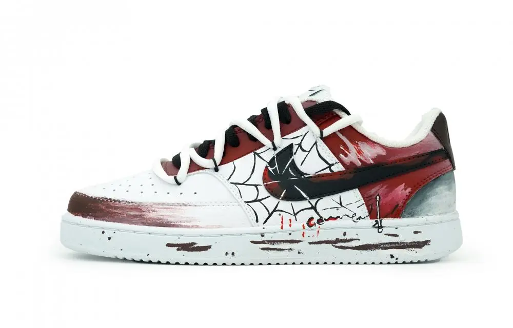 Nike Court Vision 1 Coverage Wear-Resistant Slip-Resistant Low-Top Skateboard Shoes Men's Red