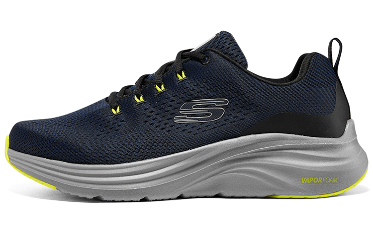 Skechers Vapor Foam Cloud Trail Low Top Casual Shoes Men's Gray Yellow
