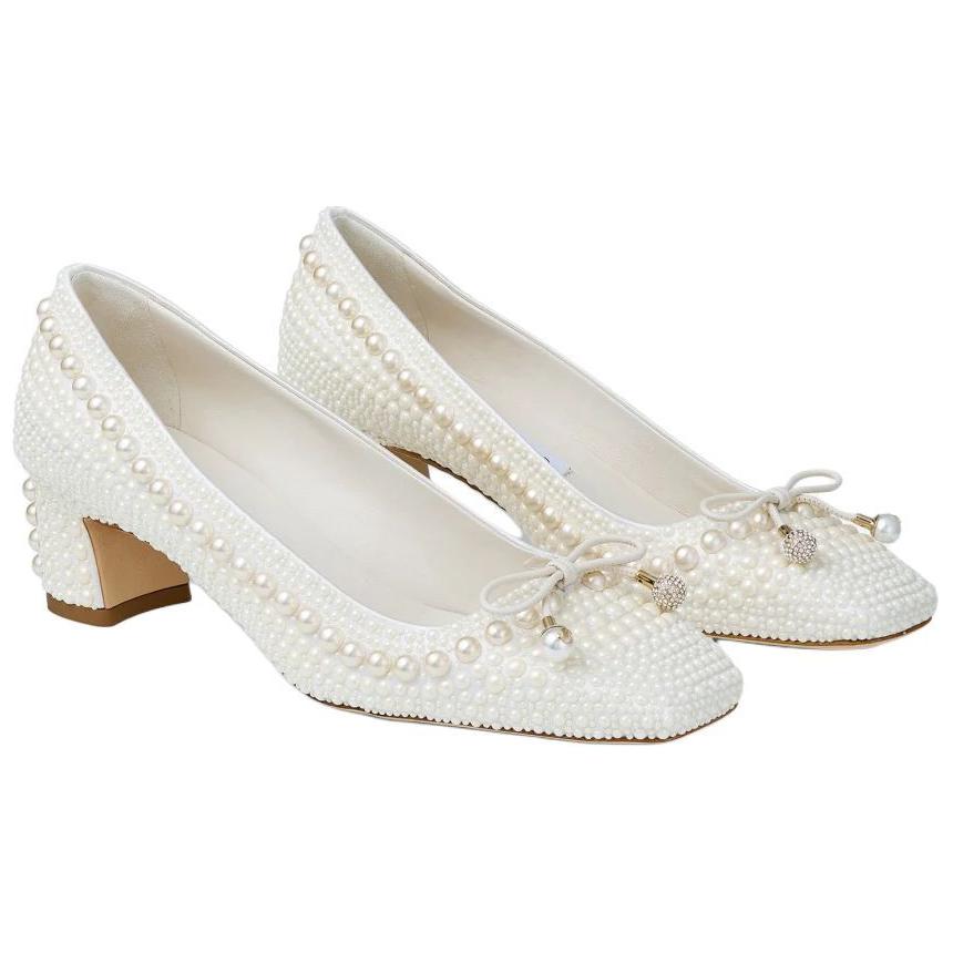 Jimmy Choo Elme High Heels 4.5cm Women's White