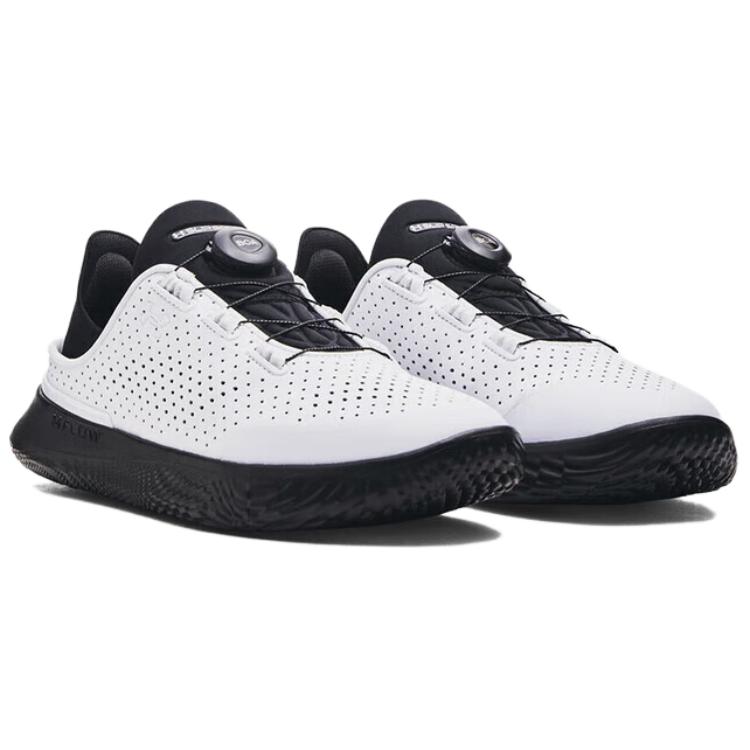 Under Armour Ua Flow Slipspeed Anti-Slip Wear-Resistant Low-Top Training Running Shoes Unisex White Black