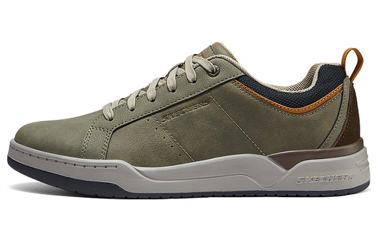 Skechers Slip Resistant Cushioning Abrasion Resistant Low Top Skateboard Shoes Men's Olive Green