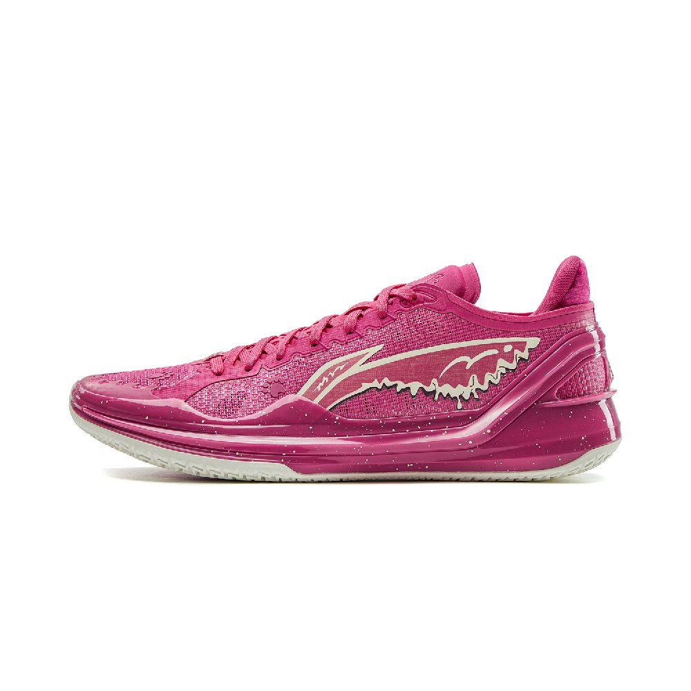 LiNing Cushioning, Slip Resistant, Abrasion Resistant, Support, Lightweight Low top Basketball Shoes Men's Pink