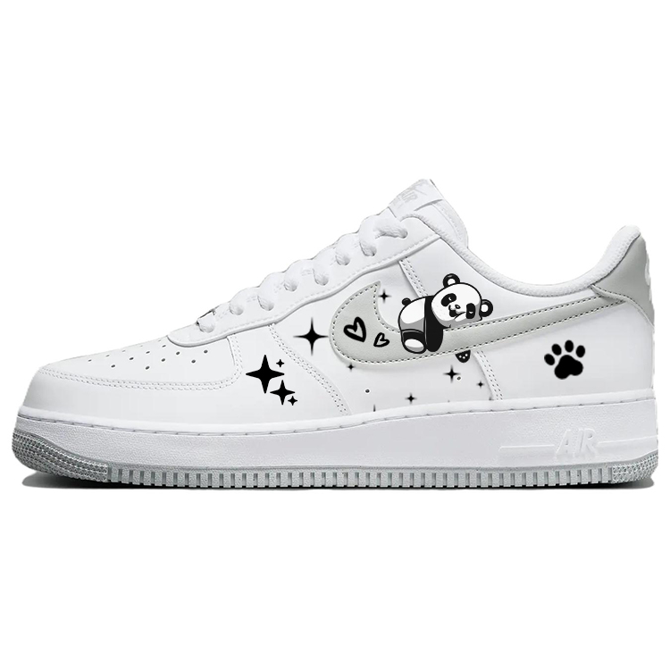 Nike Air Force 1 Skateboard Shoes Men Low-Top Gray/White