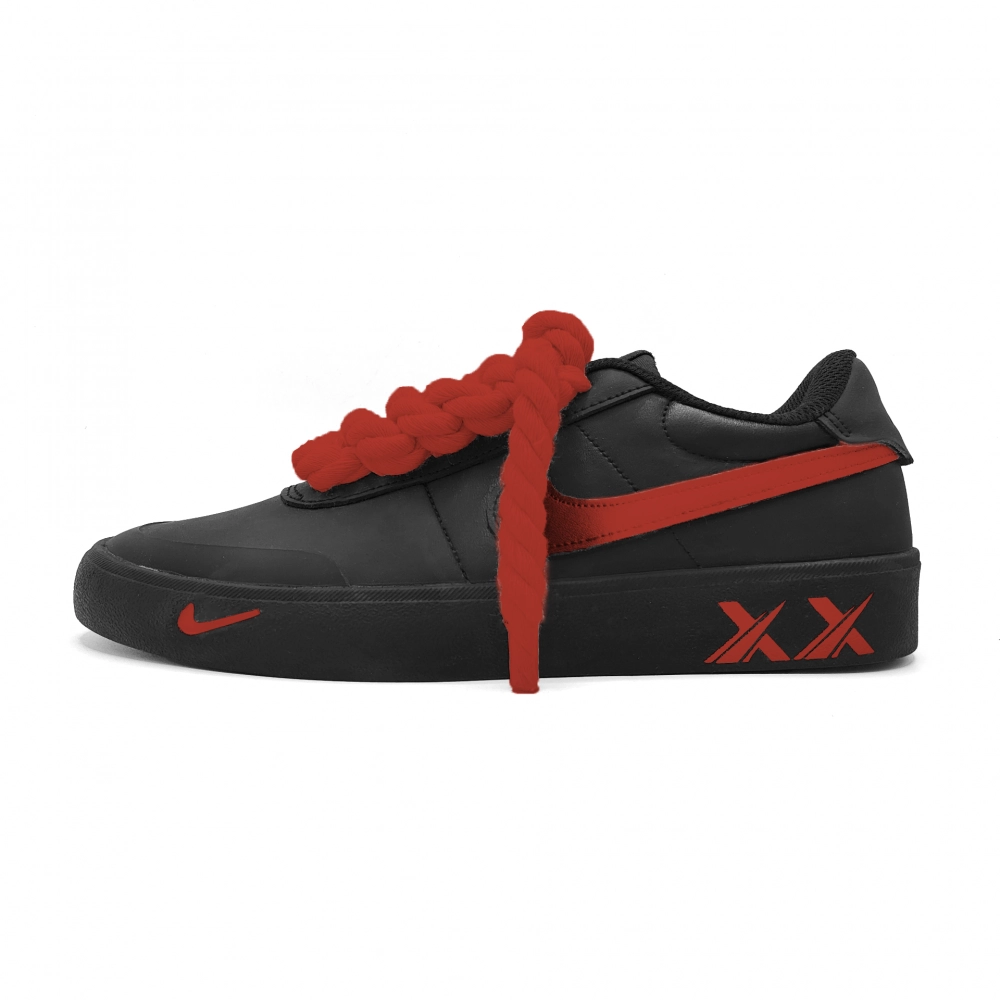 Nike Court Shot Abrasion Resistant Low top Skateboard Shoes Unisex Red