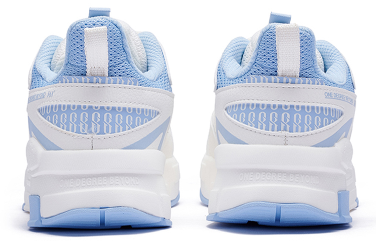 361° Slip Resistant, Abrasion Resistant, Thermal Coverage Low Top Sports Casual Shoes Women's White Blue