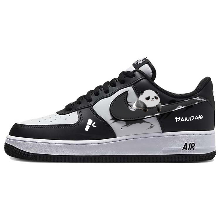 Nike Air Force 1 Slip Resistant, Abrasion Resistant, Lightweight Low Top Skateboard Shoes Unisex Black White