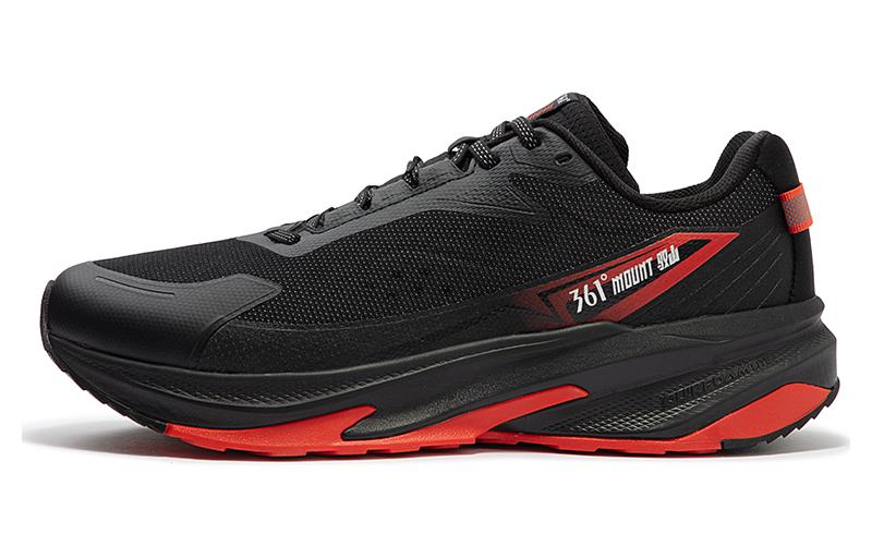 361° Abrasion Resistant Waterproof Lightweight Low Top Trail Running Shoes Men's Black Red