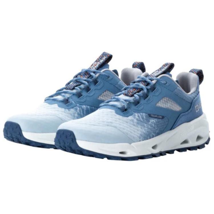 Jack Wolfskin Slip Resistant Abrasion Resistant Low top Hiking Shoes Women's Blue White купить в интернет-магазине Yoocart с быстрой доставкой по России.