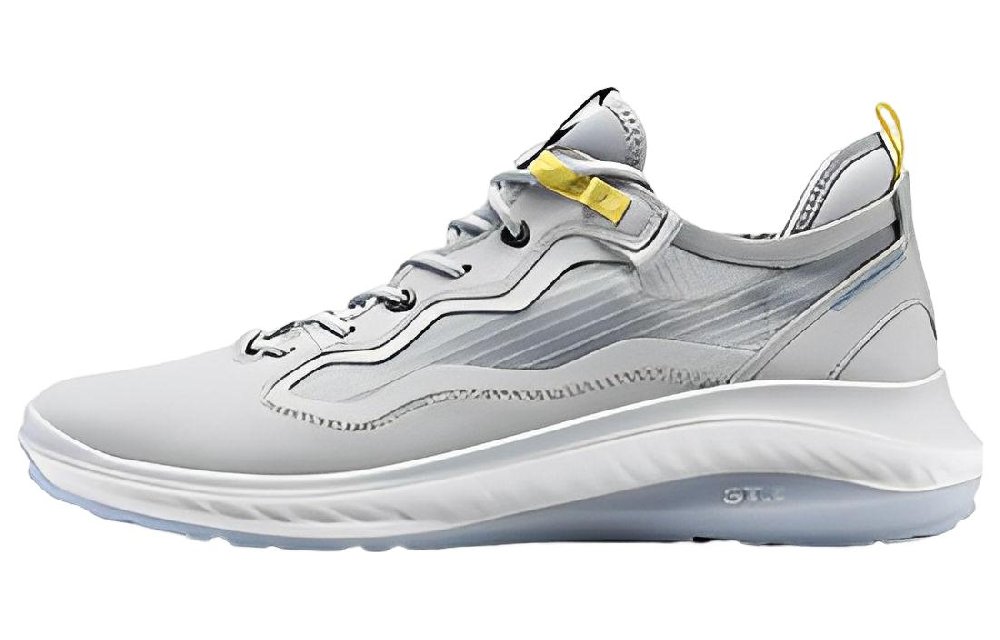 Ecco Low-Top Sports Casual Shoes Men's Concrete Gray