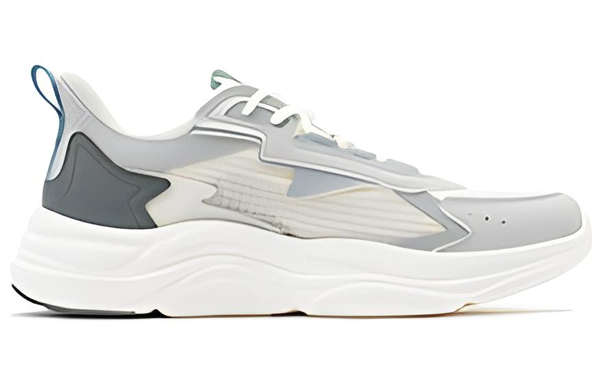 361° Spiritual Gaze SE Cushioning Anti-Slip And Wear-Resistant Low-Top Sports Casual Shoes Men's White Gray