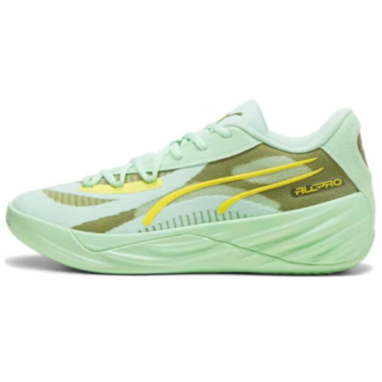 PUMA Баскетбольные кроссовки Low Top Мятно-зеленый/Оливково-зеленый Унисекс