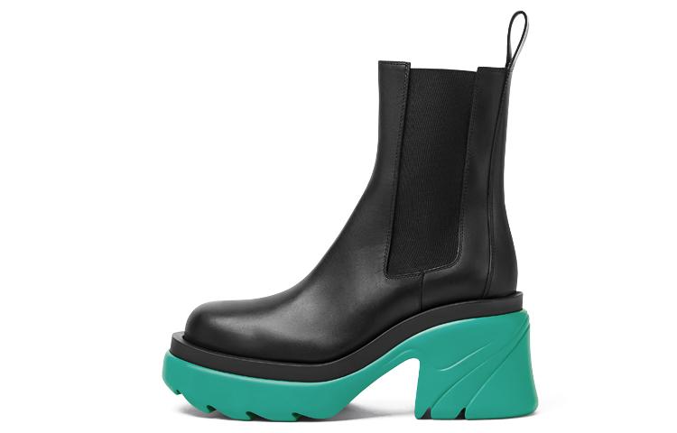 Bottega Veneta Flash Platform Ankle Boot Black Water Women's