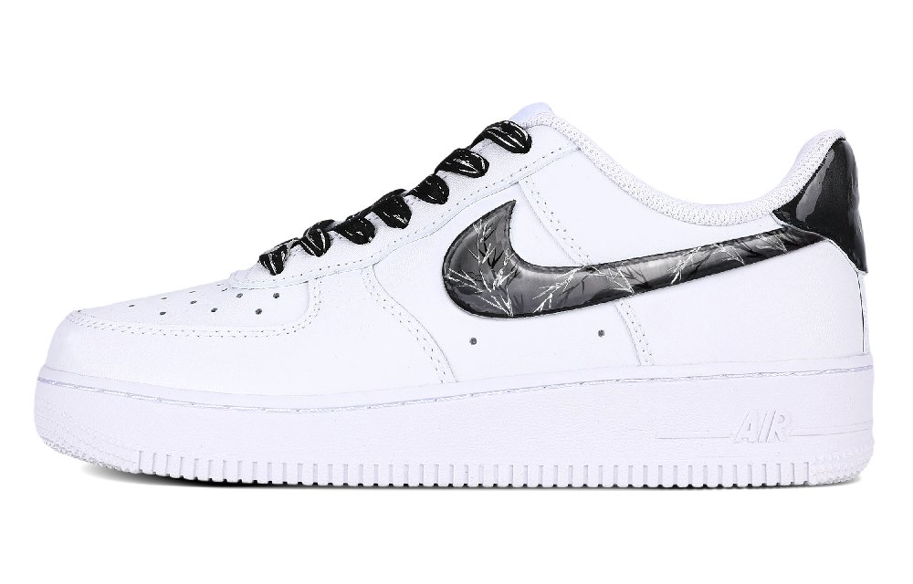 Nike Air Force 1 Abrasion Resistant Low Top Skateboard Shoes Unisex White Black