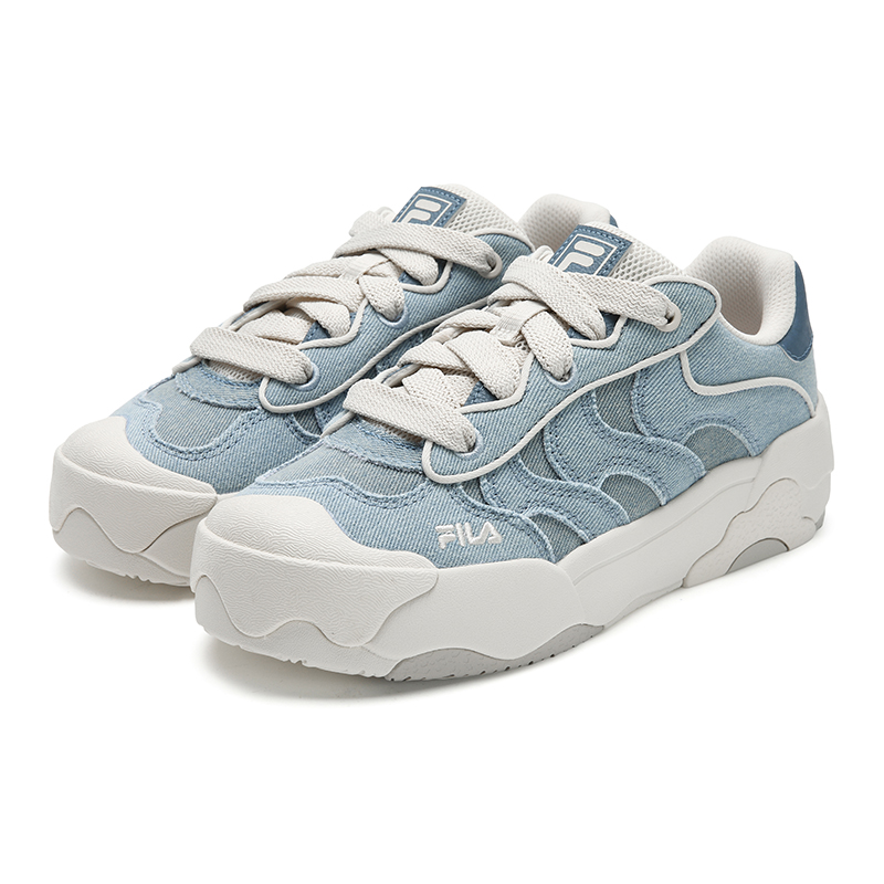 FILA OMELETTE Abrasion Resistant Low top Skateboard Shoes Women's Ocean View Blue купить в интернет-магазине Yoocart с быстрой доставкой по России.