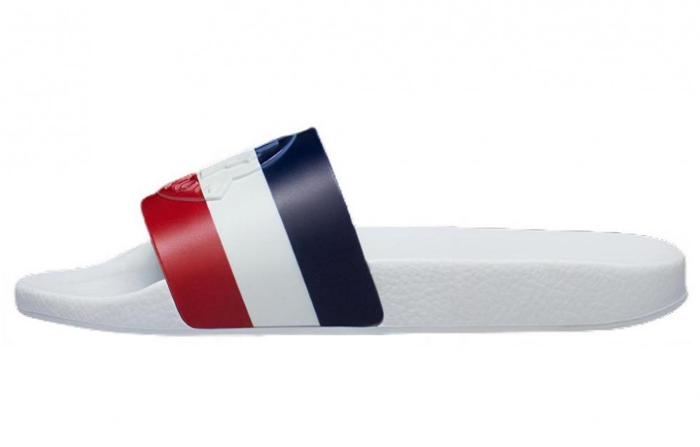 Moncler Women's Jeanne Slide 'White Tricolor'