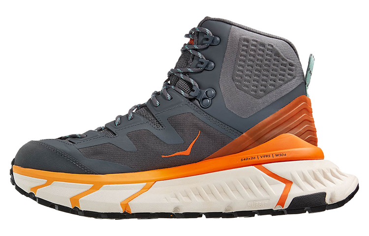 HOKA ONE ONE Tennine Hike Gore Tex Castlerock Persimmon Orange